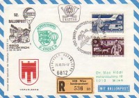 52. Ballonpost Feldkirch 26.10.1974 D-ERGEE III Brief + FDC 1